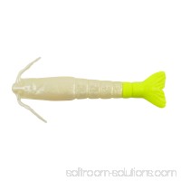 Berkley Gulp! Shrimp Soft Bait 3 Length, Pearl White/Chartreuse, Per 6 000982535